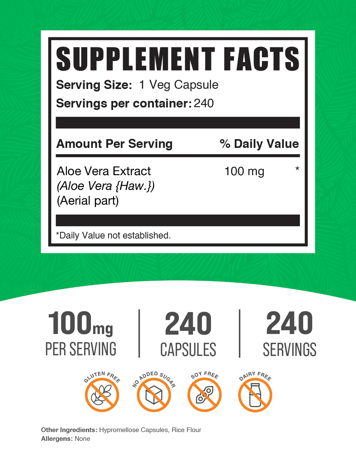 Aloe Vera Extract Capsules - Image 2