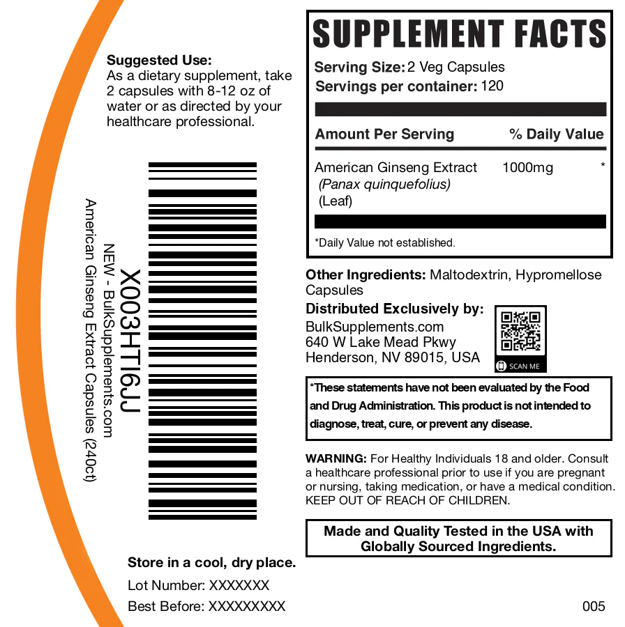 American Ginseng Extract Capsules - Image 6