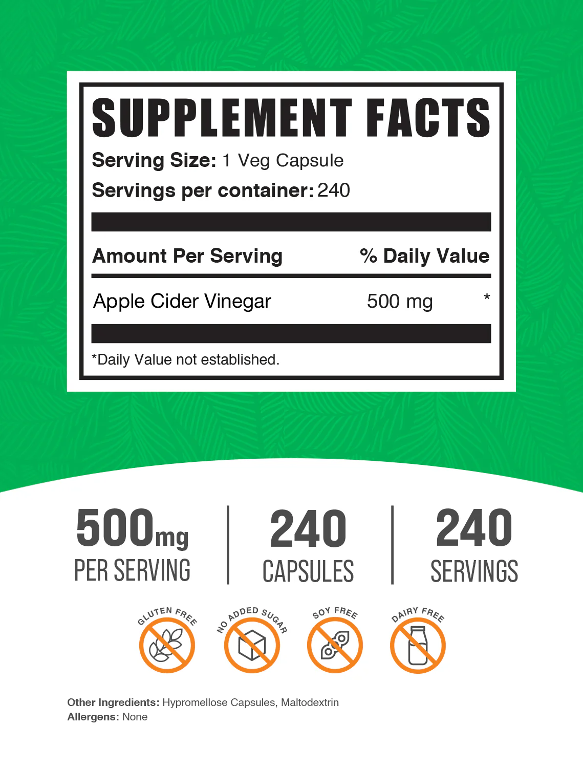 Apple Cider Vinegar Capsules - Image 2