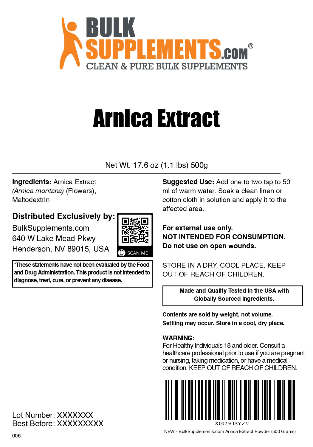 Arnica Extract Topical Powder - Image 2