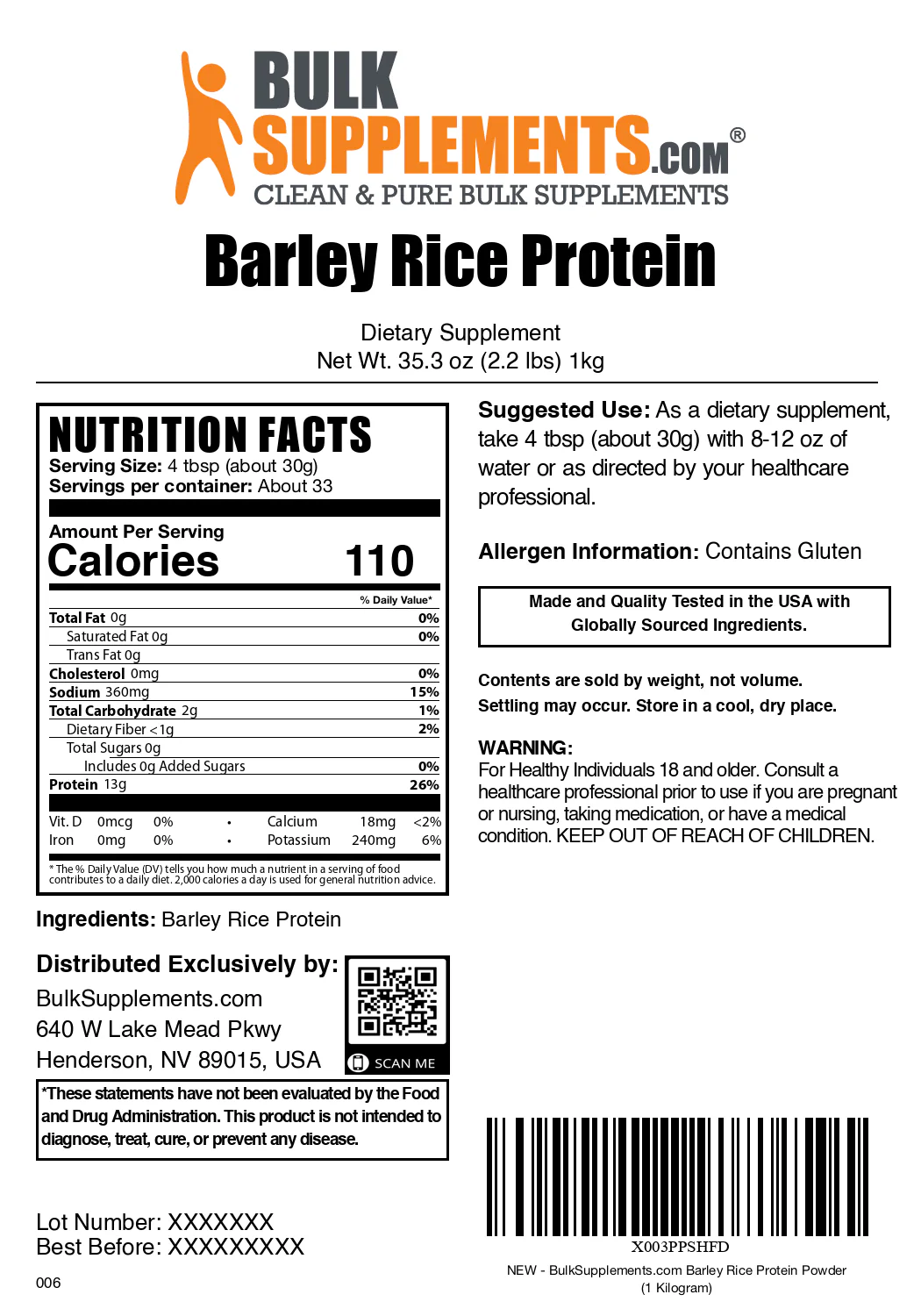 Barley Rice Protein Powder - Image 6