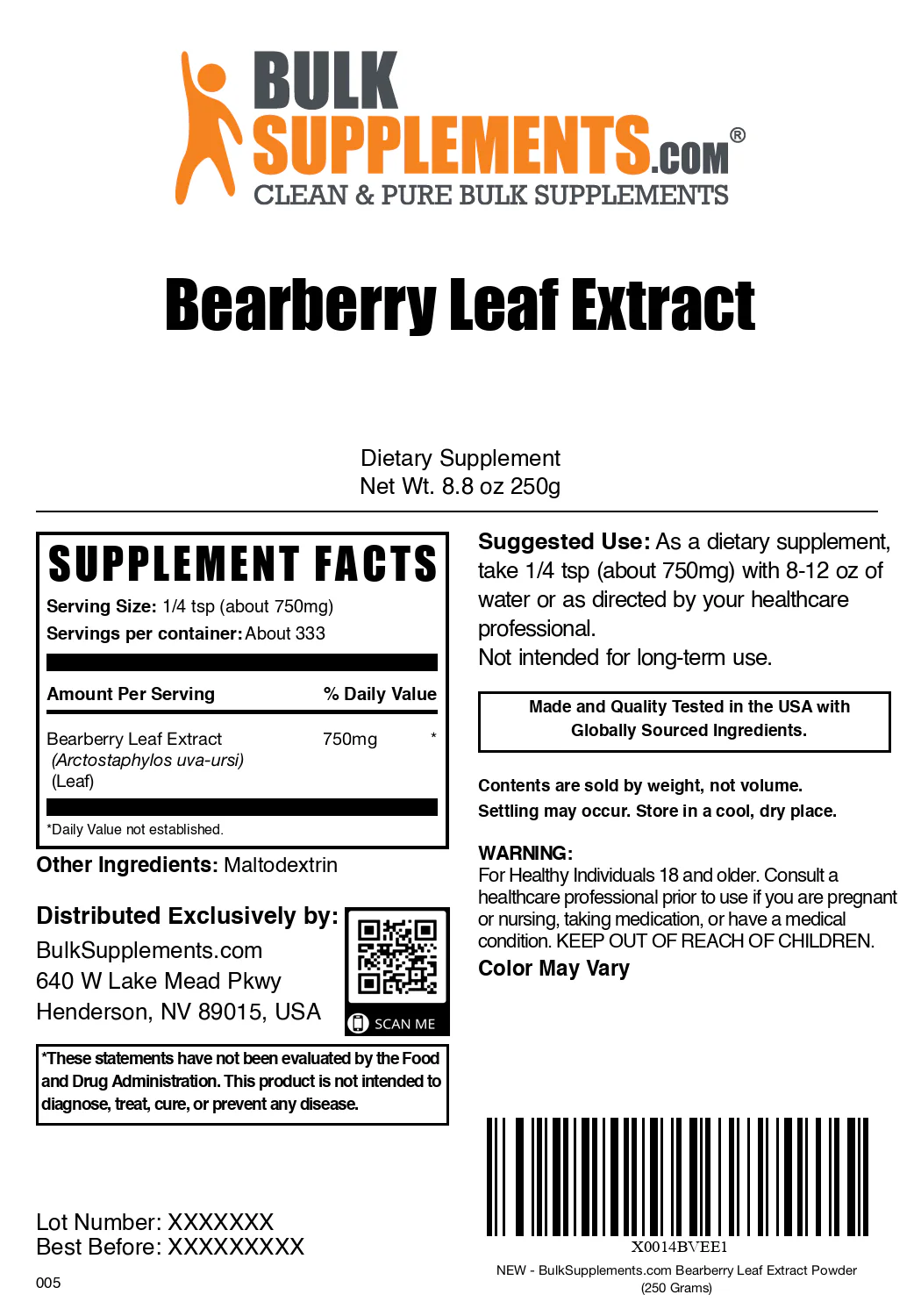 Bearberry Leaf Extract (Uva Ursi) Powder - Image 6