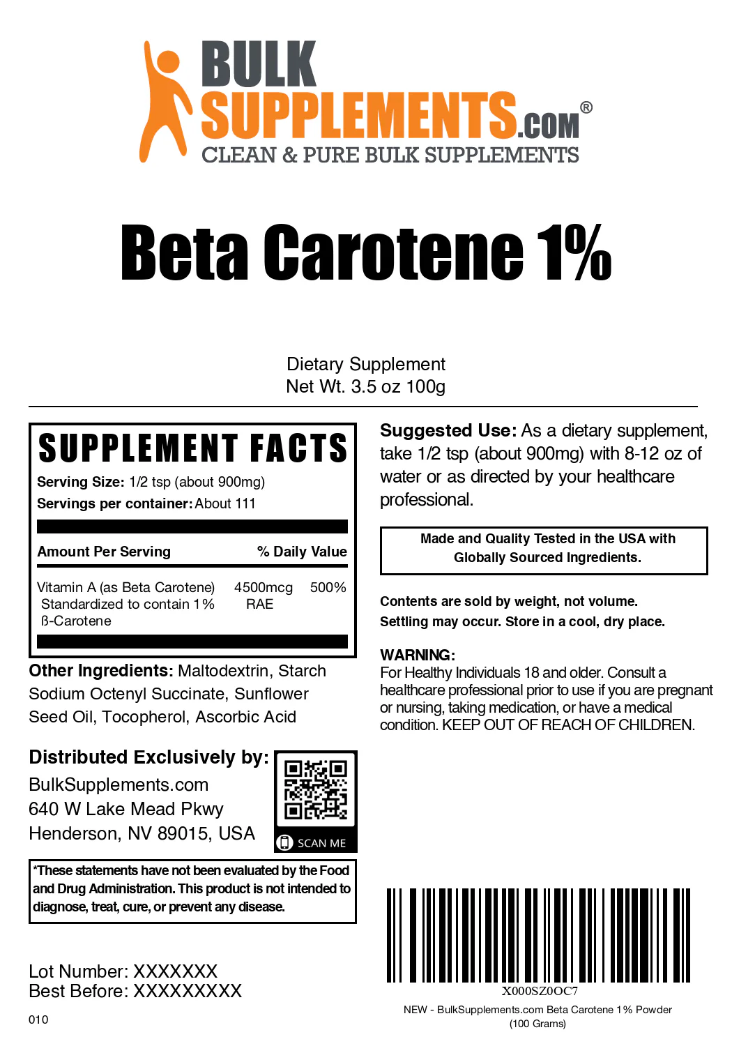 Beta Carotene 1% Powder - Image 7