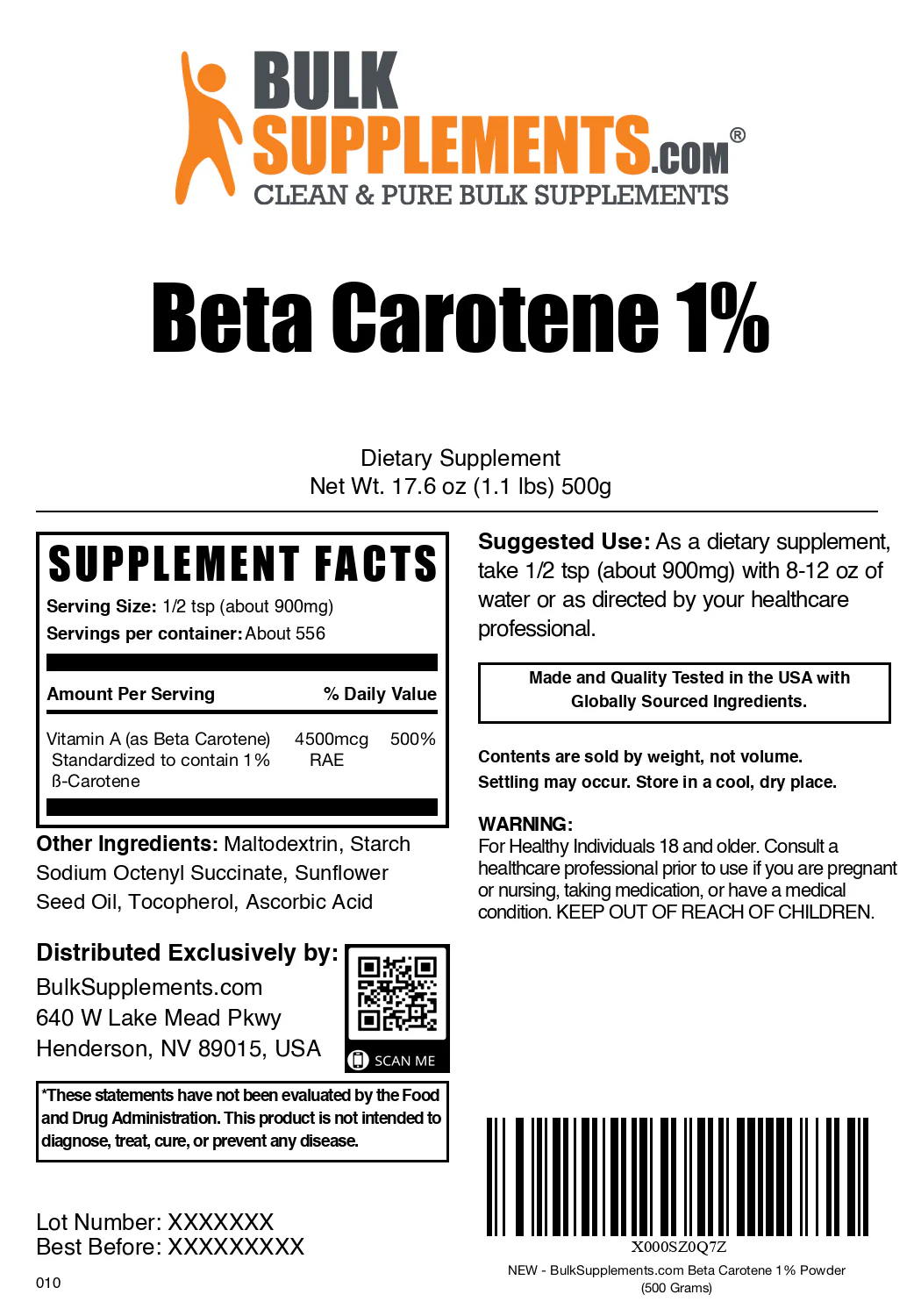 Beta Carotene 1% Powder - Image 8