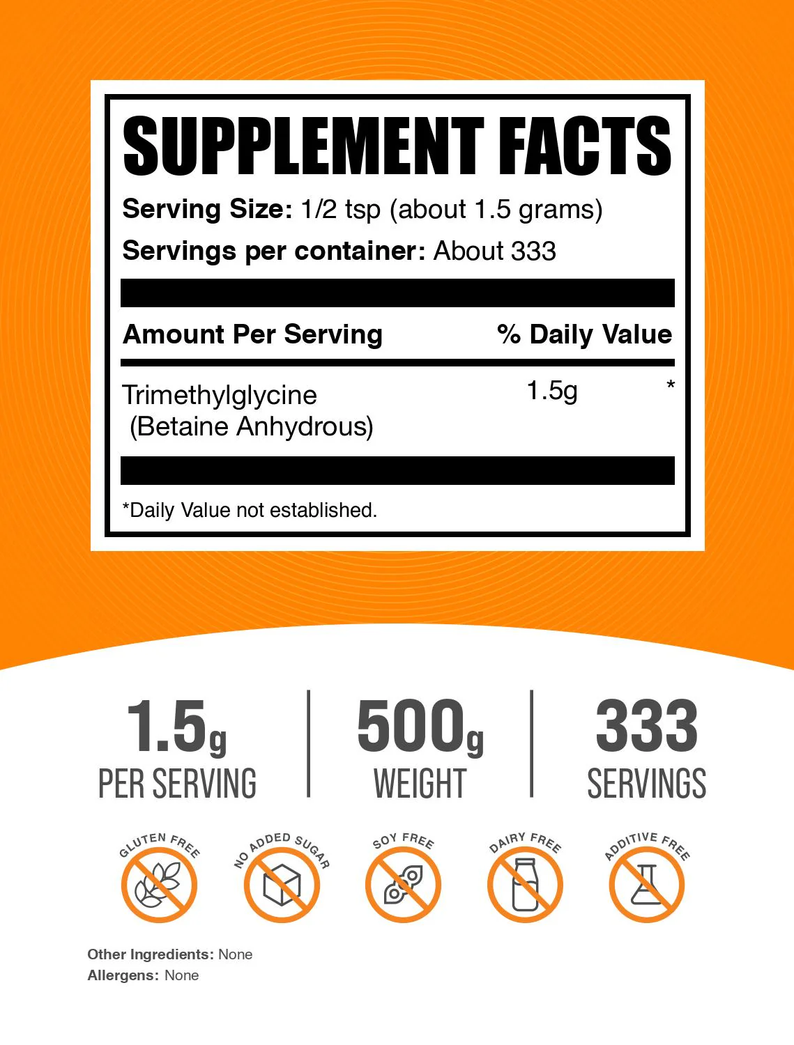 Betaine Anhydrous (TMG) Powder - Image 2