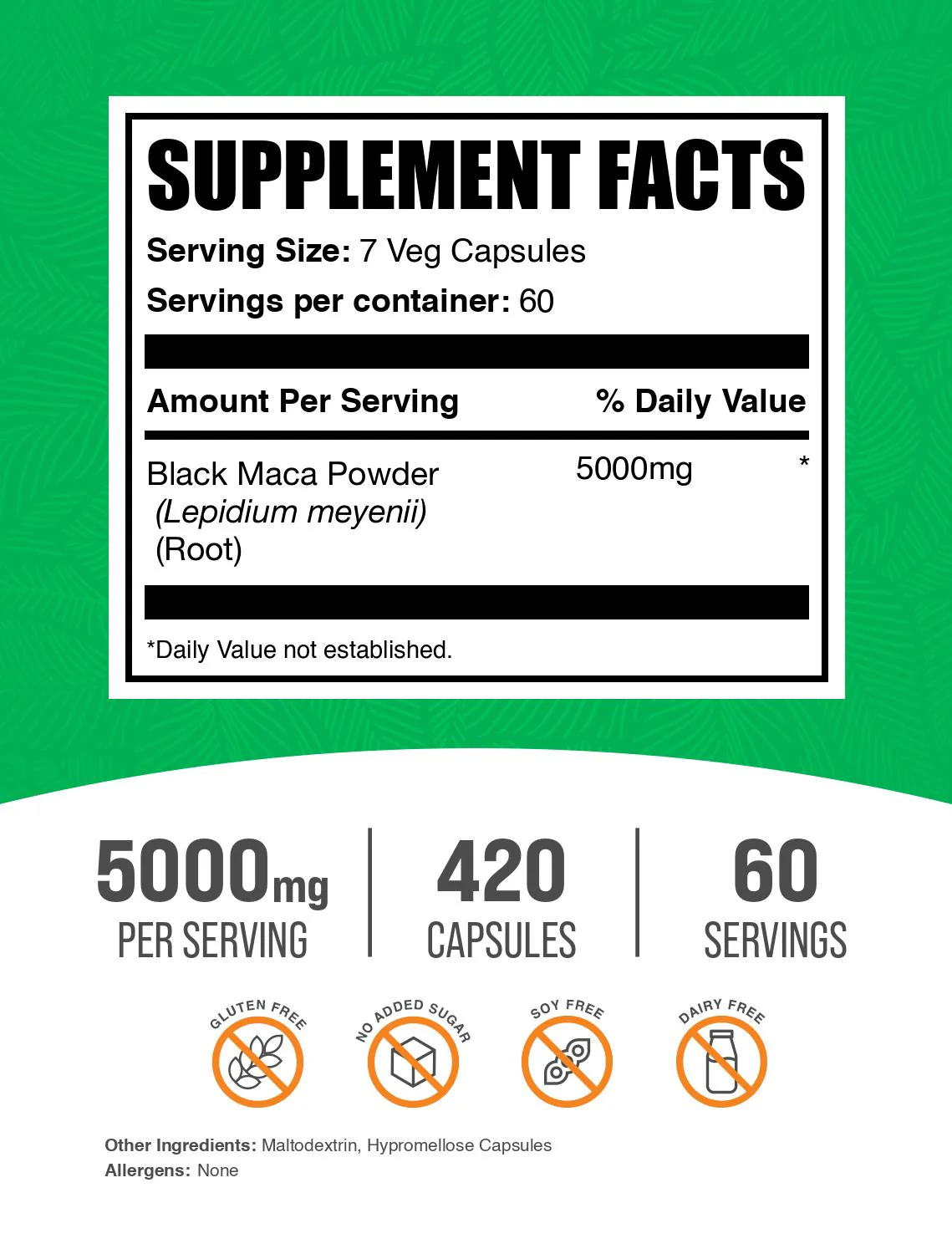 Black Maca Root Capsules - Image 2