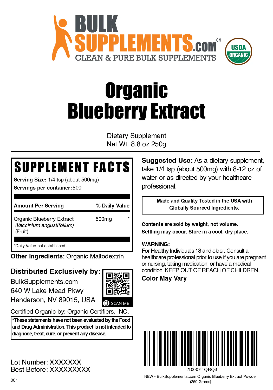 Organic Blueberry Extract Powder - Image 6