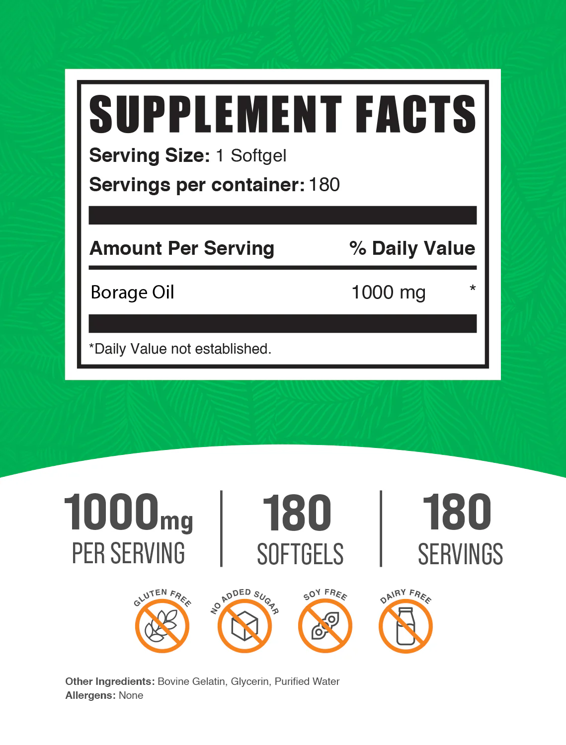 Borage Oil Softgels - Image 2