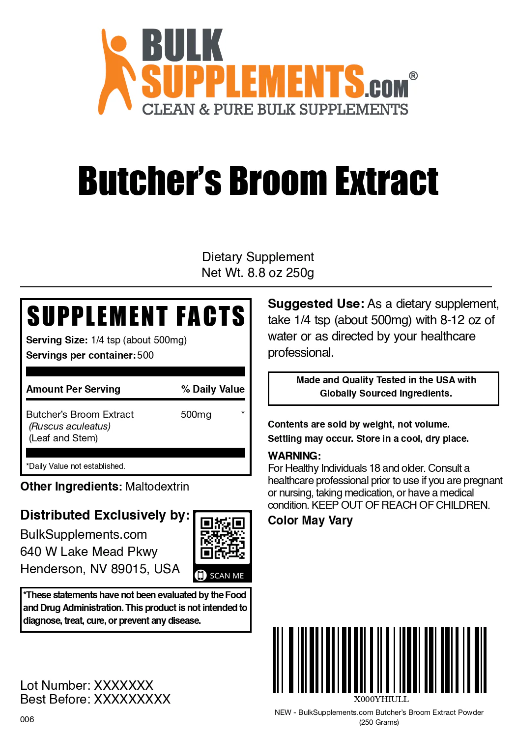 Butcher's Broom Extract Powder - Image 6