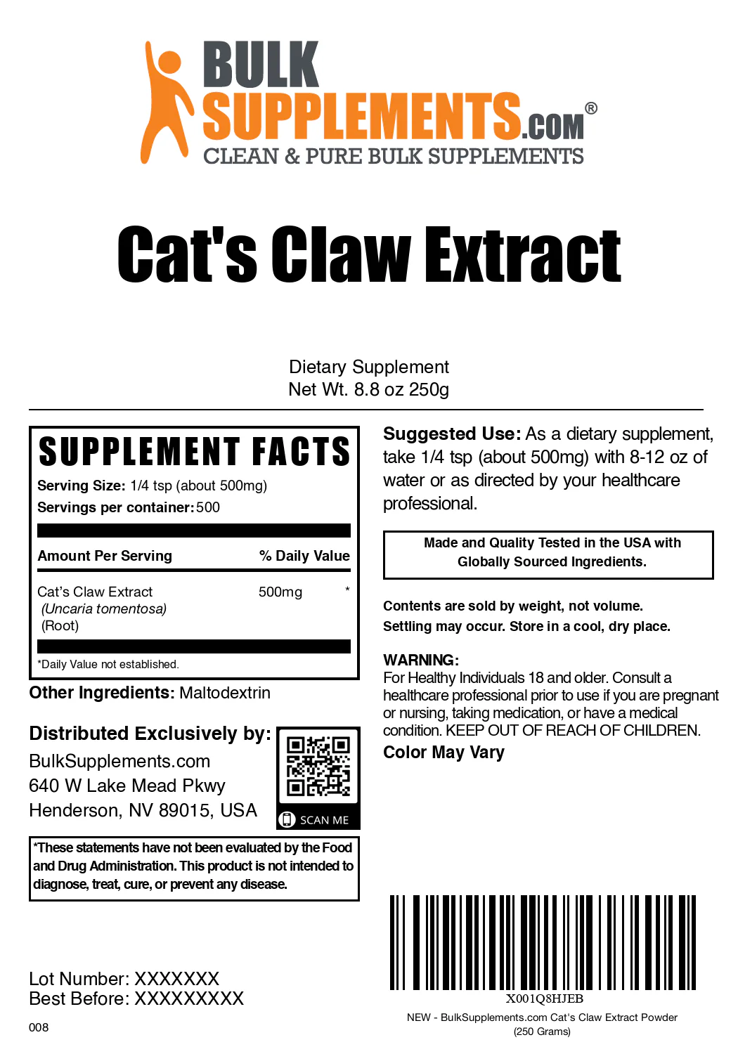 Cat's Claw Extract Powder - Image 6