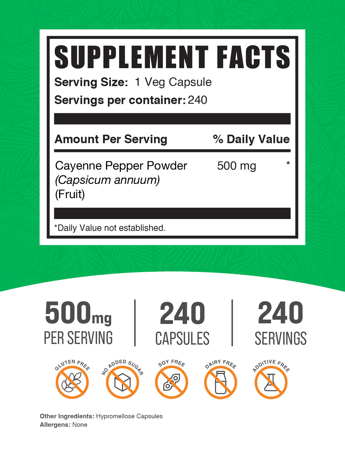 Cayenne Pepper 40000HU Capsules - Image 2