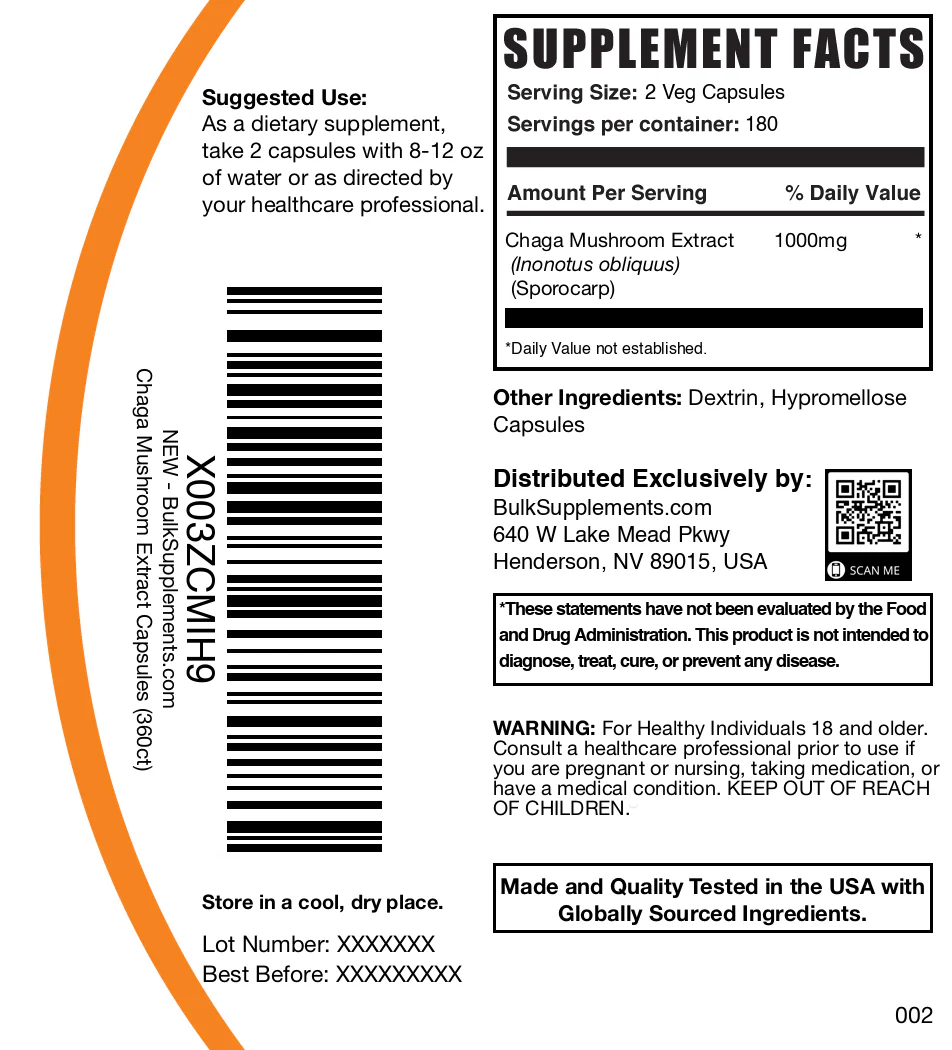 Chaga Mushroom Extract Capsules - Image 6