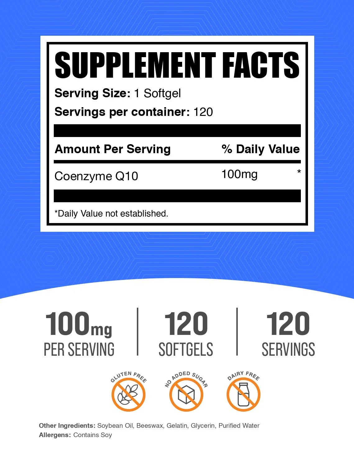 Coenzyme (CoQ10) Softgels - Image 2