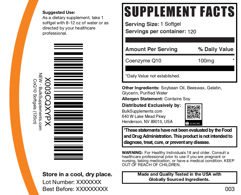 Coenzyme (CoQ10) Softgels - Image 6