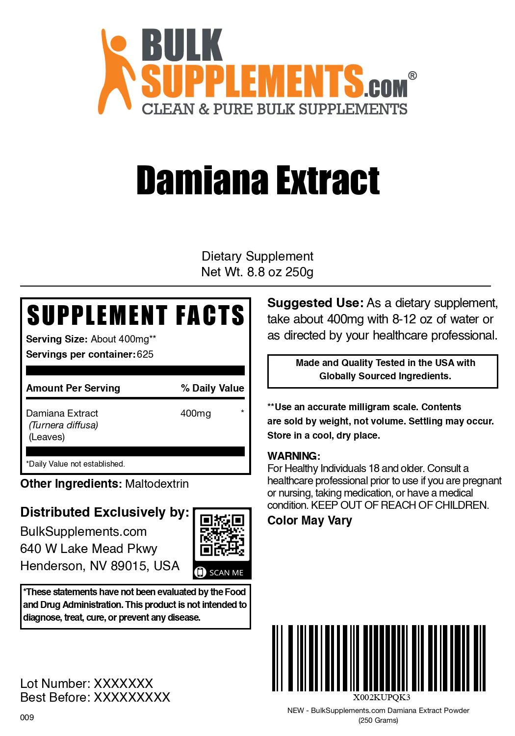 Damiana Extract Powder - Image 8