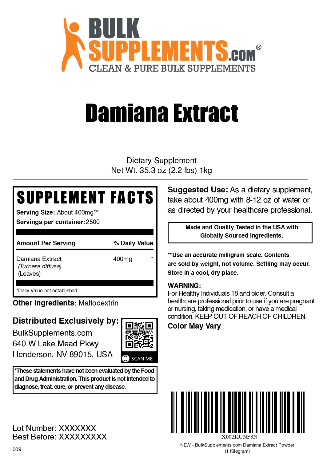 Damiana Extract Powder - Image 9