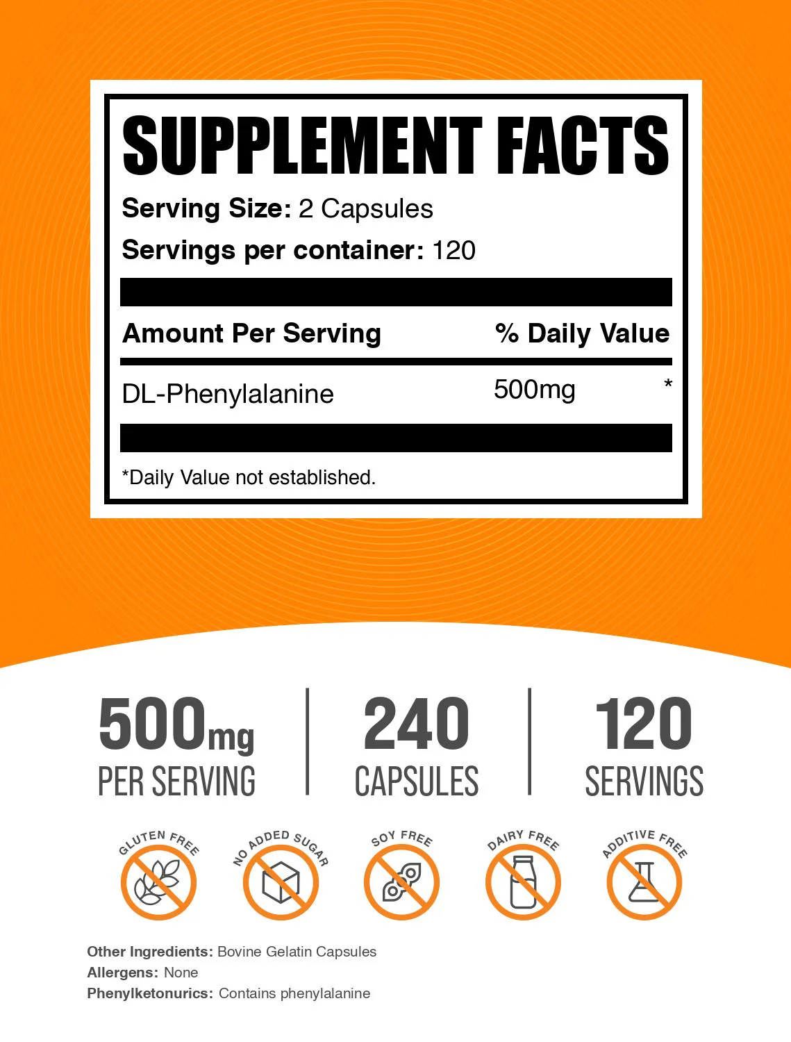 DL-Phenylalanine Capsules - Image 2