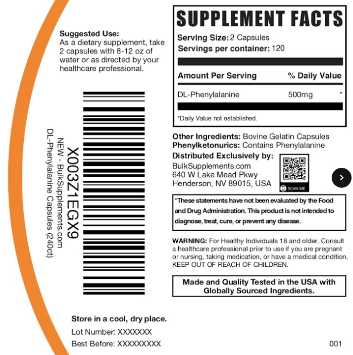 DL-Phenylalanine Capsules - Image 6