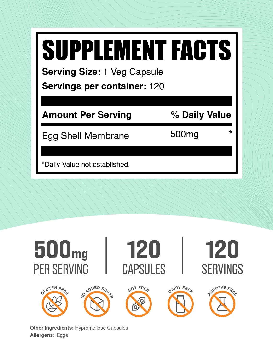 Egg Shell Membrane Collagen Capsules - Image 2