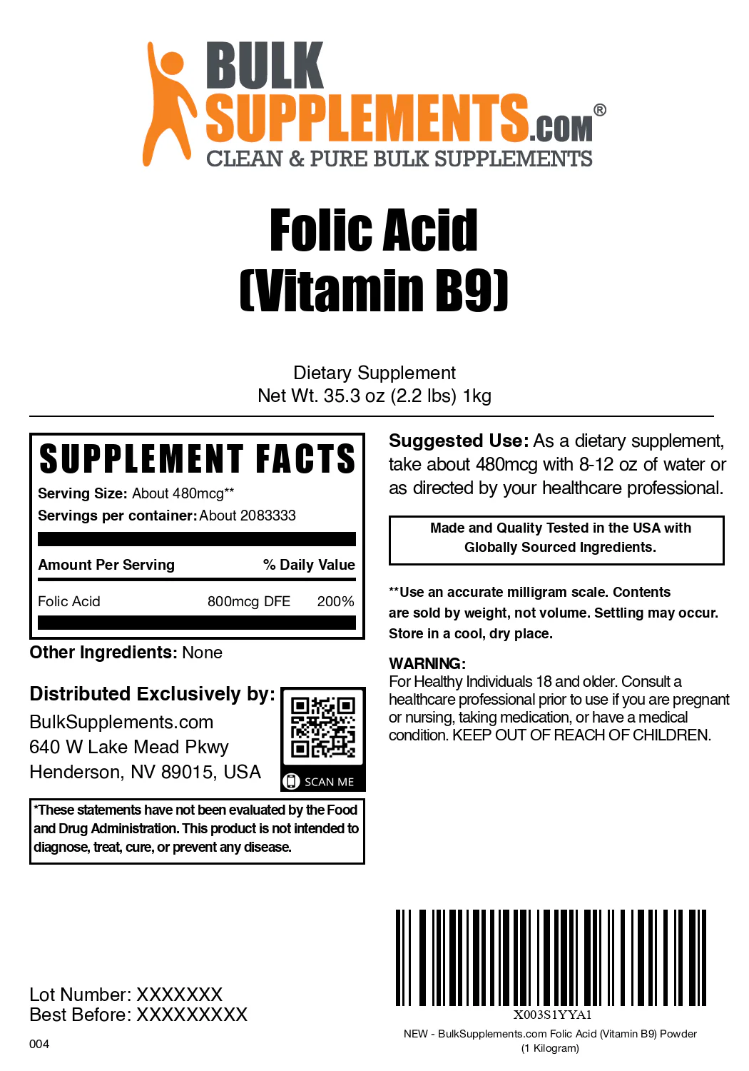 Folic Acid (Vitamin B9) Powder - Image 9