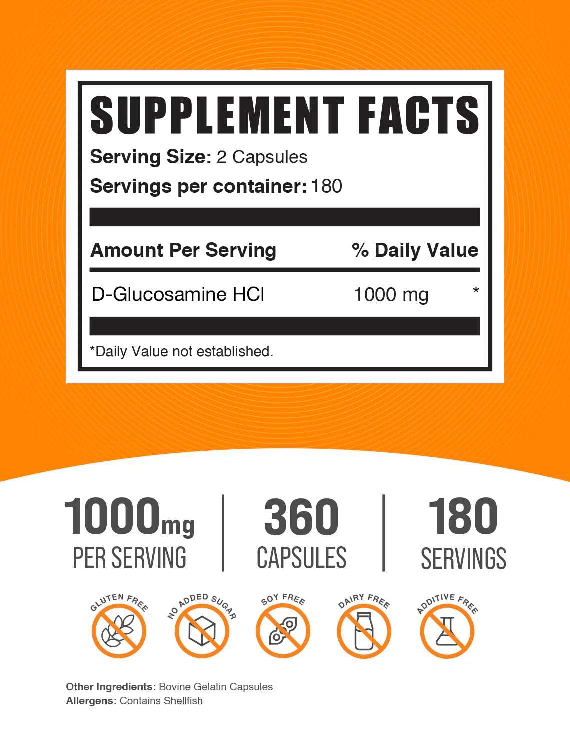 D-Glucosamine HCl Capsules - Image 2