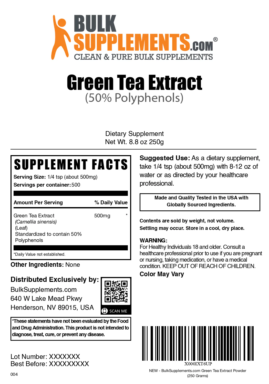 Green Tea Extract (50% Polyphenols) Powder - Image 6