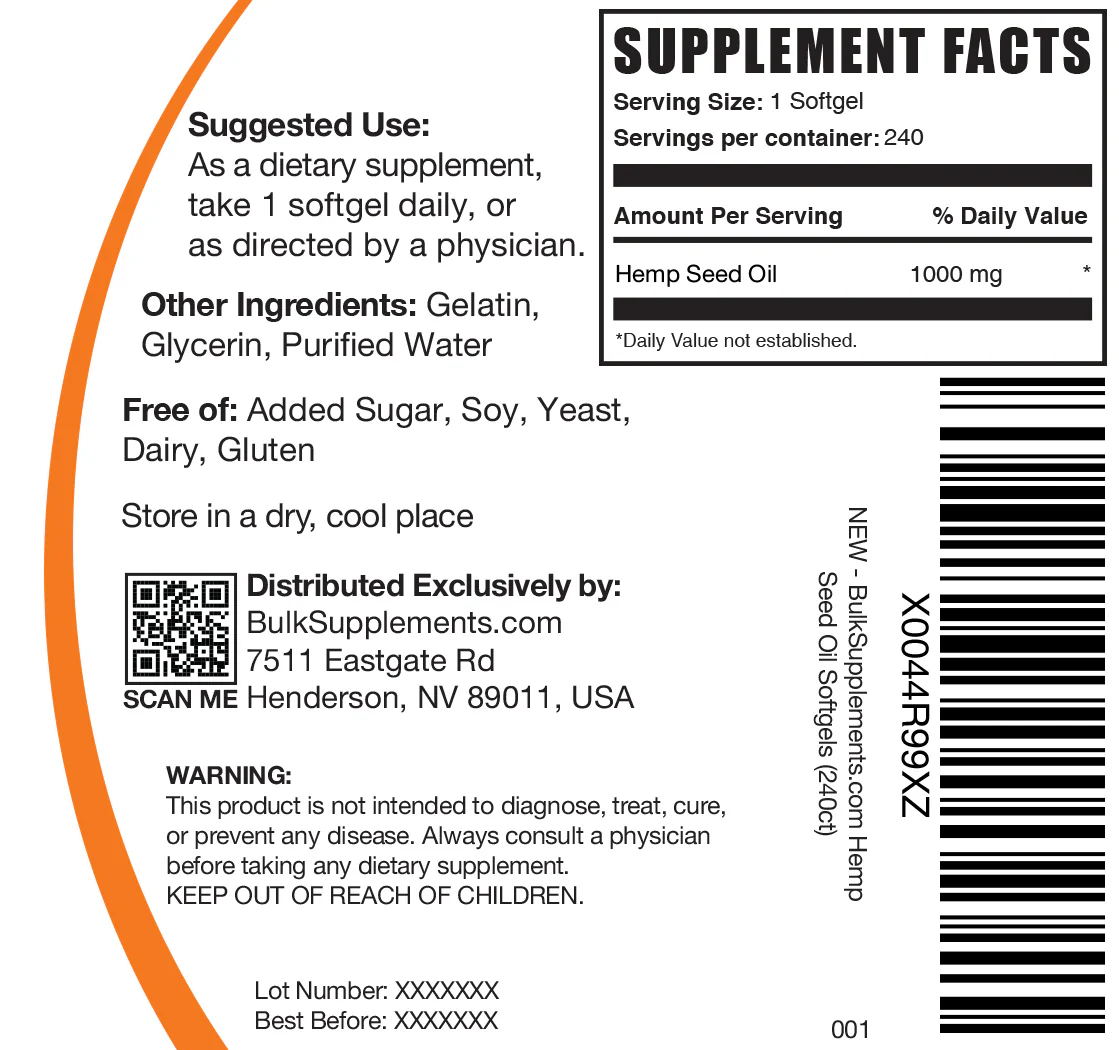 Hemp Seed Oil Softgels - Image 6