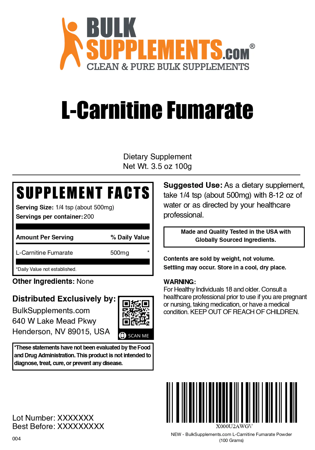 L-Carnitine Fumarate Powder - Image 6