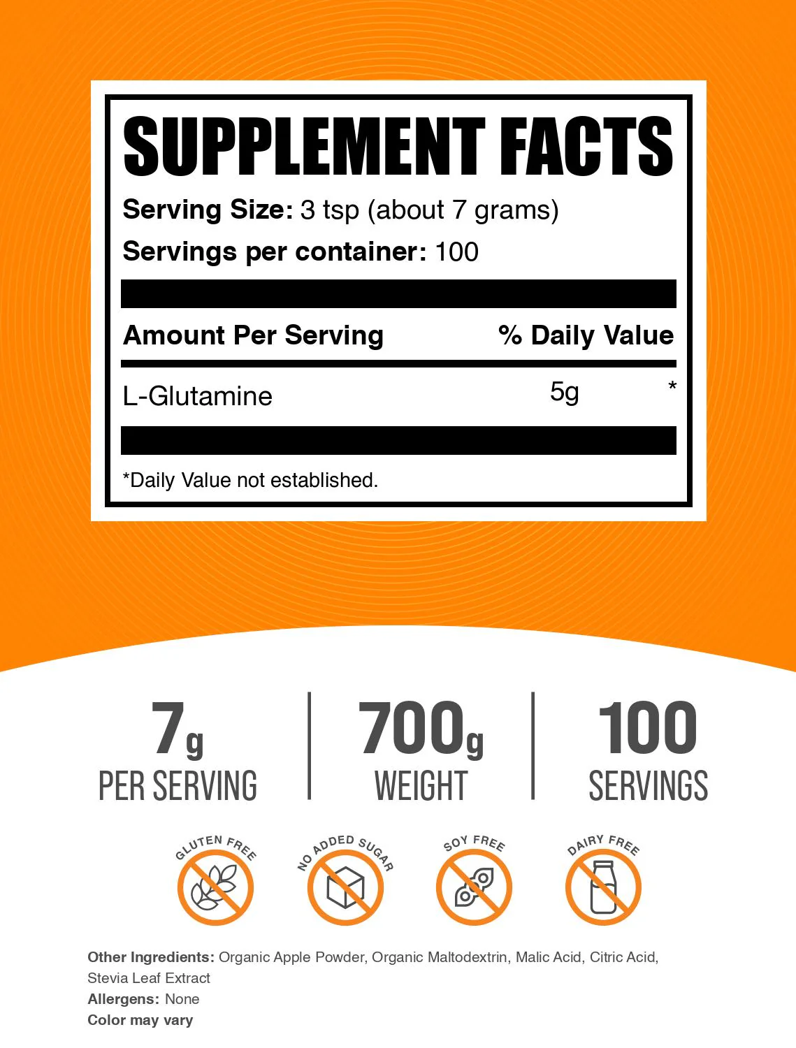 L-Glutamine Powder - Sour Apple - Image 2