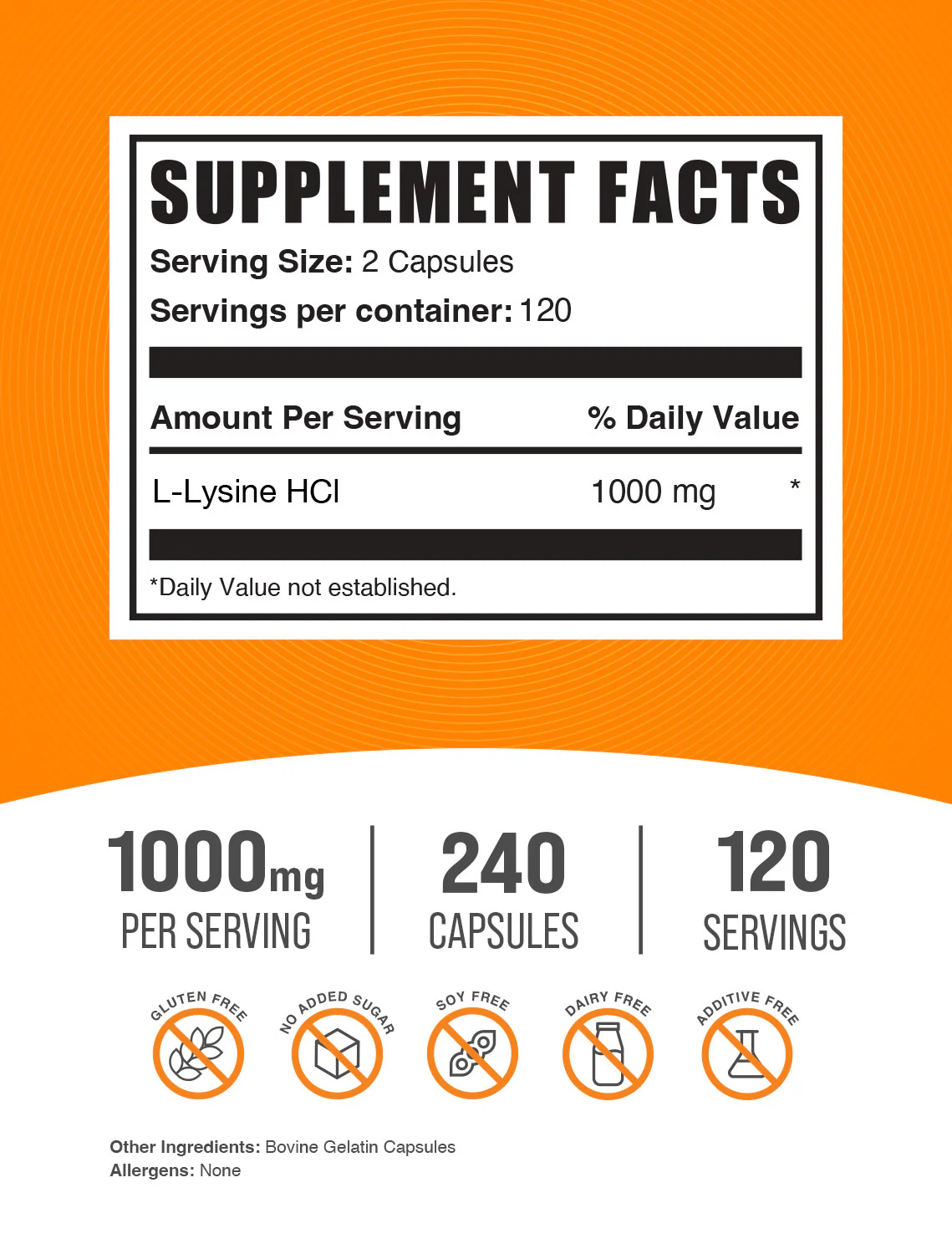 L-Lysine HCl Capsules - Image 2