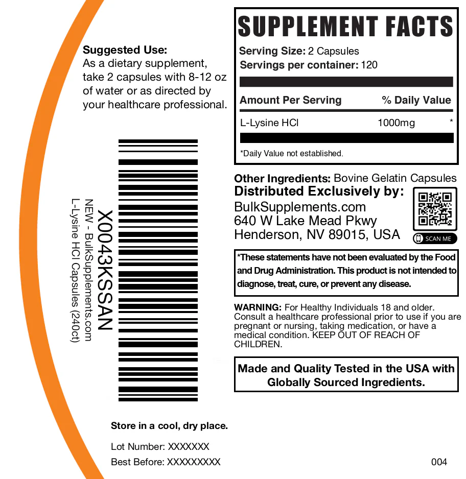 L-Lysine HCl Capsules - Image 6