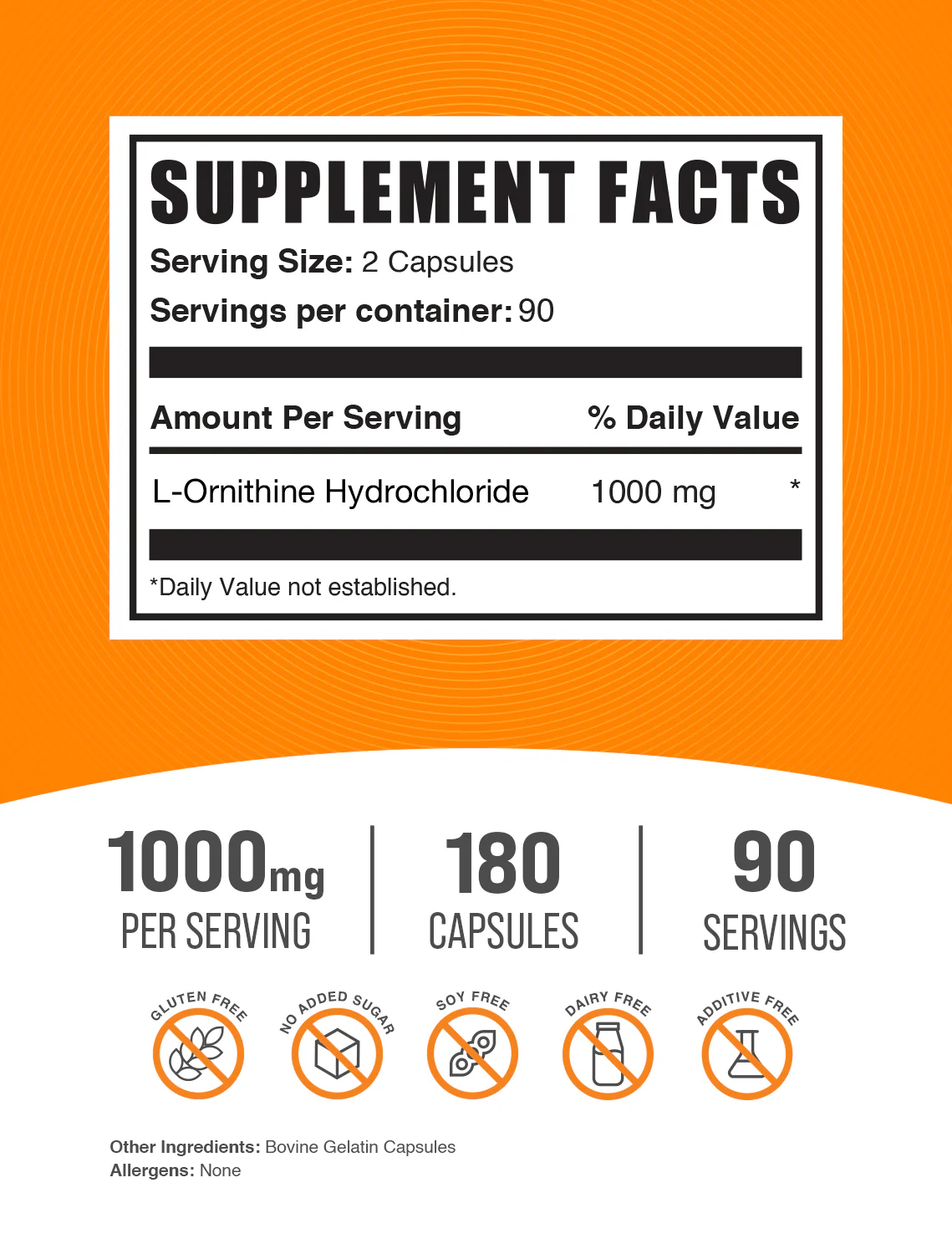 L-Ornithine HCl Capsules - Image 2