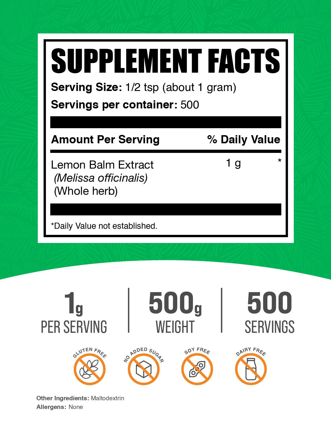 Lemon Balm Extract Powder - Image 2
