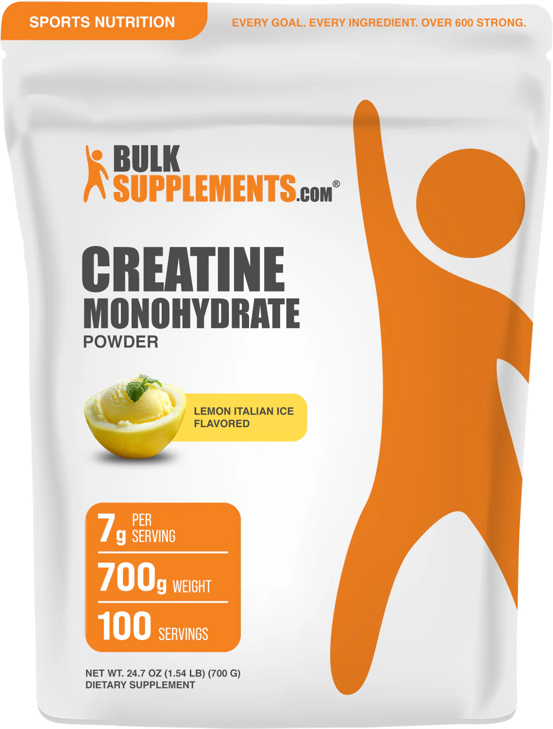 Creatine Monohydrate Powder - Lemon Italian Ice