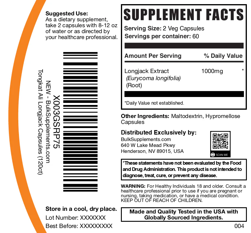Longjack Extract (Tongkat Ali) Capsules - Image 6