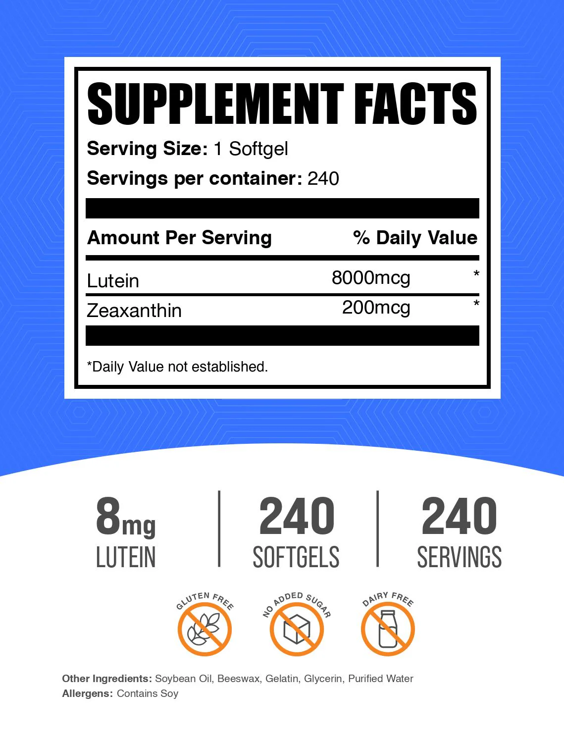 Lutein with Zeaxanthin Softgels - Image 2