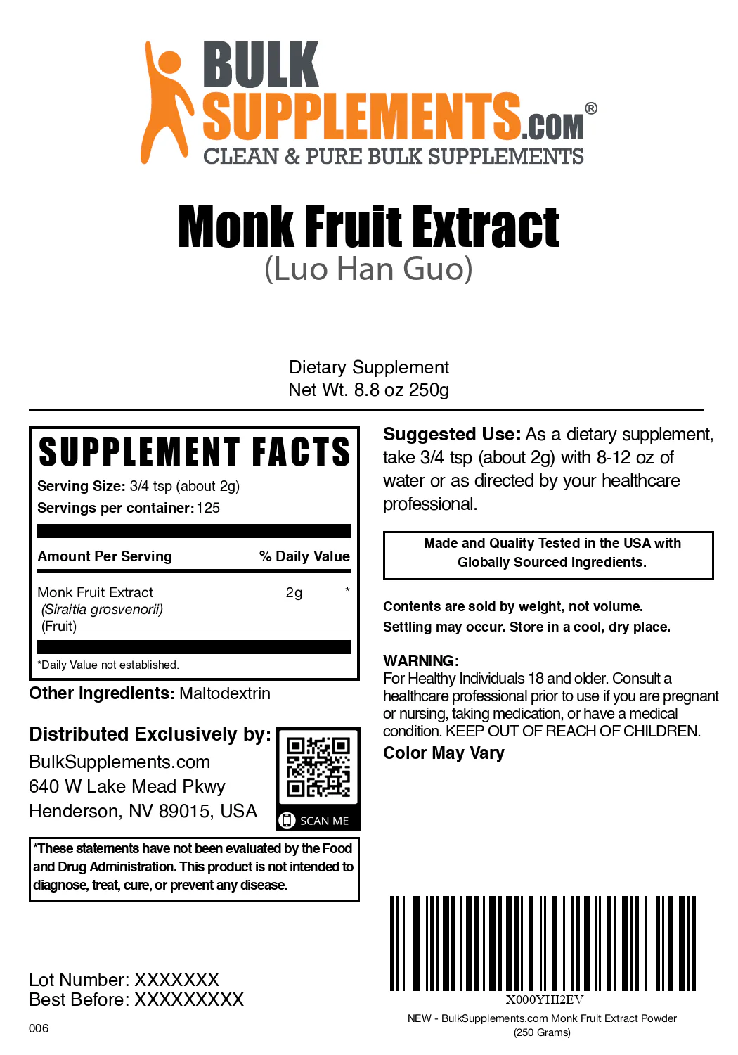 Luo Han Guo (Monk Fruit Extract) Powder - Image 6