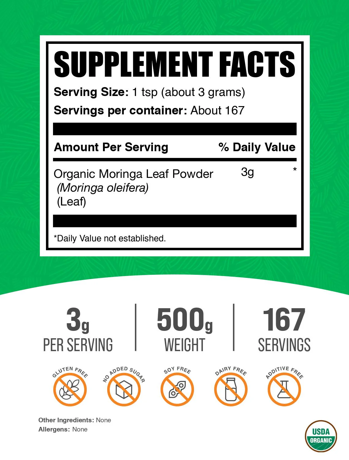 Organic Moringa Leaf Powder - Image 2