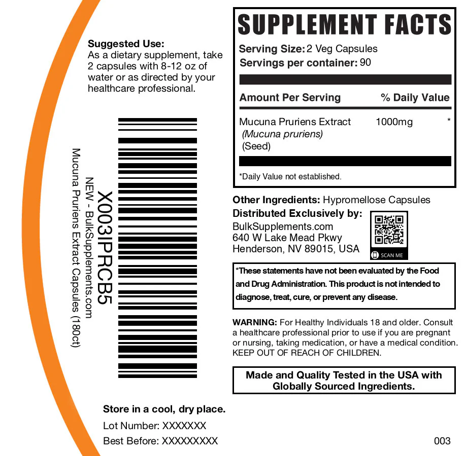 Mucuna Pruriens Extract Capsules - Image 6