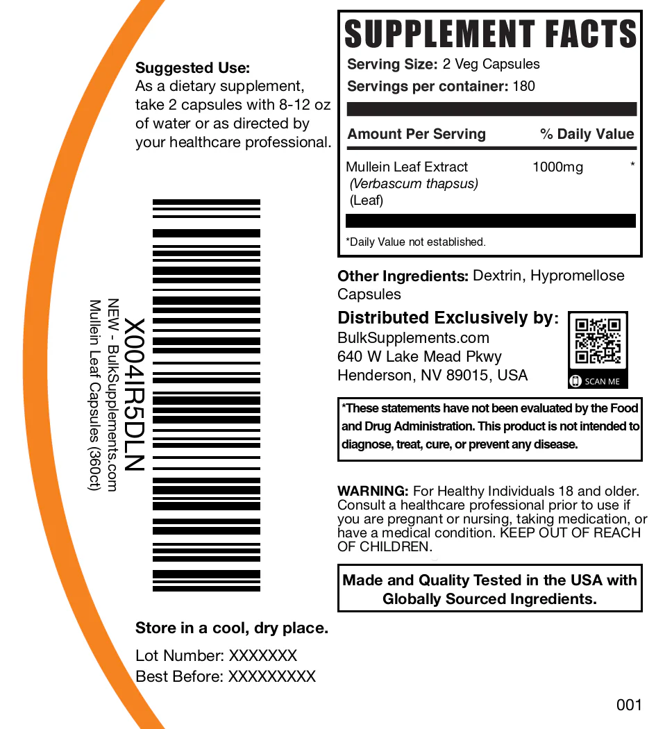 Mullein Leaf Extract Capsules - Image 6