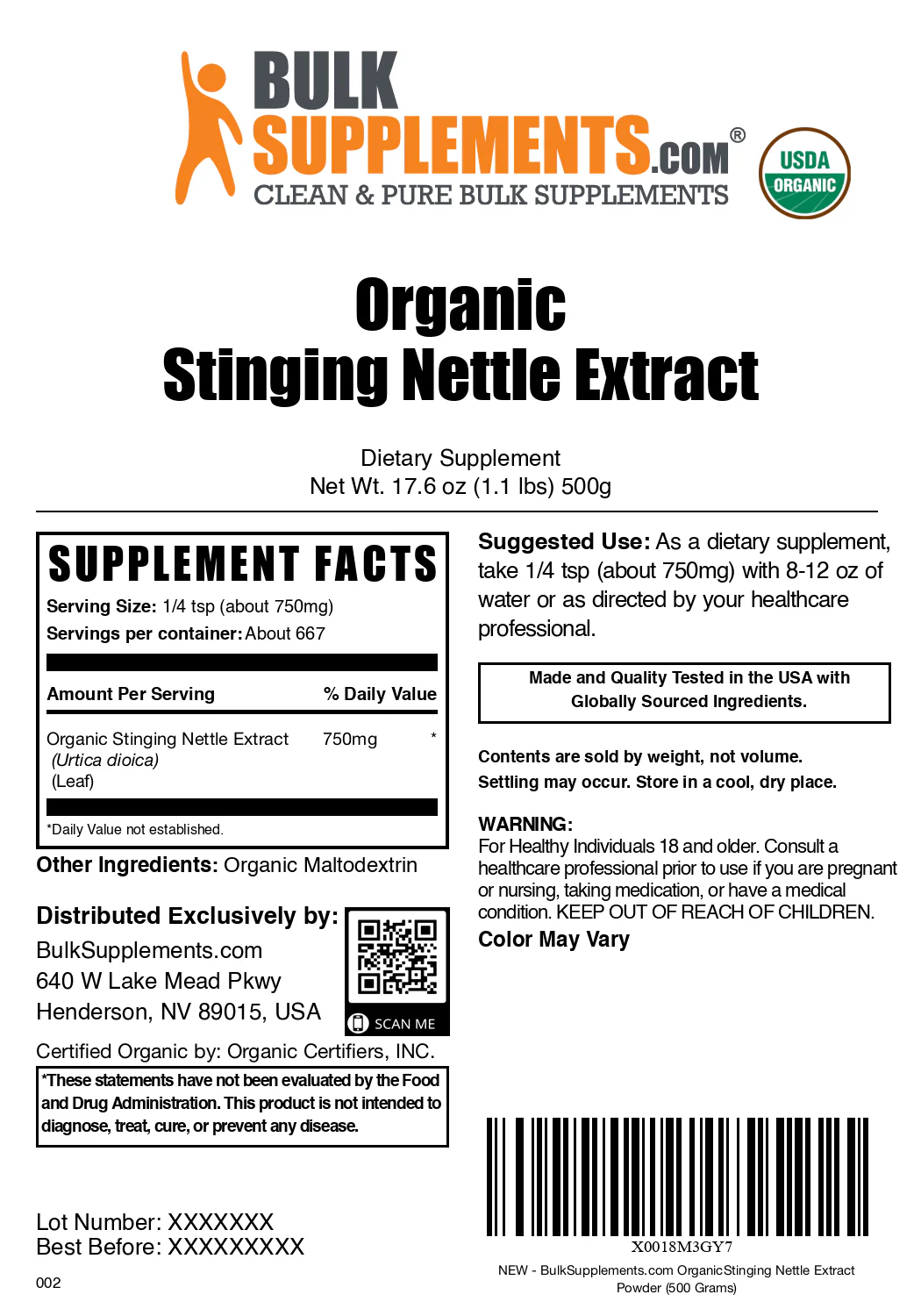Organic Stinging Nettle Extract Powder - Image 6