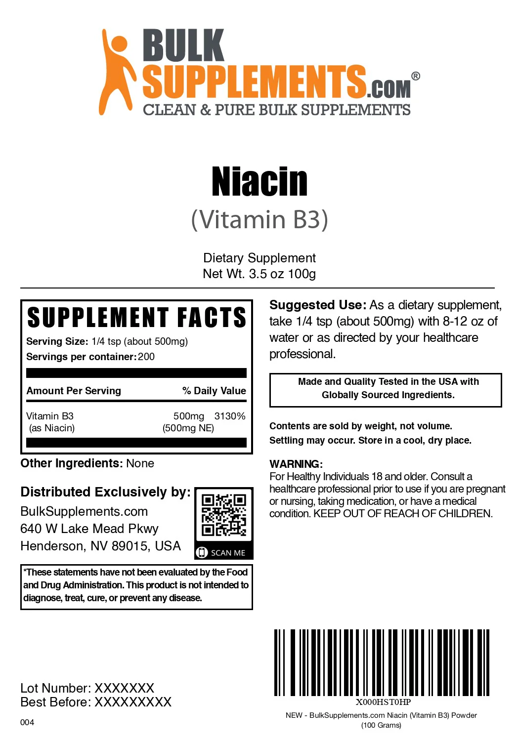Niacin (Vitamin B3) Powder - Image 7