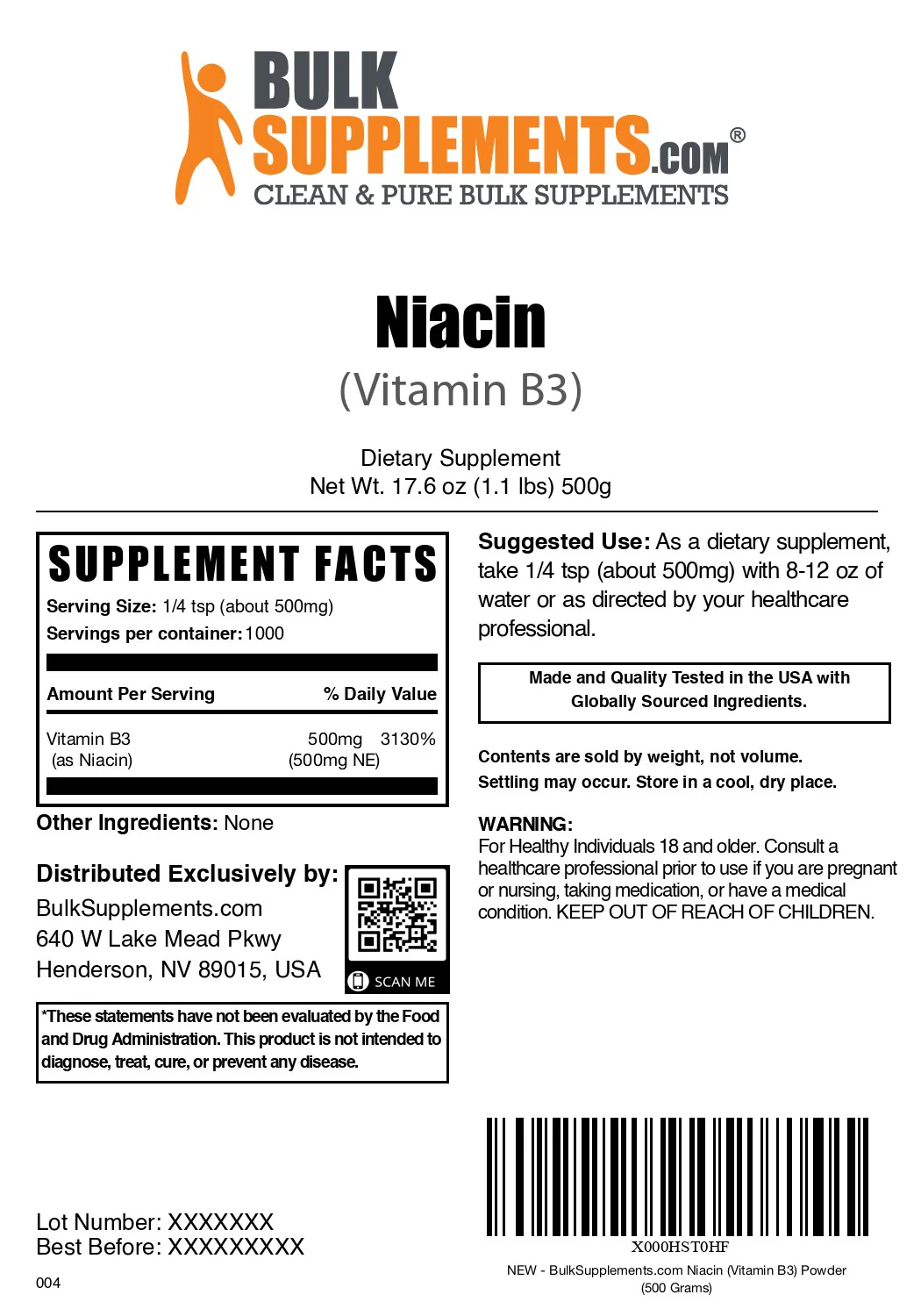 Niacin (Vitamin B3) Powder - Image 8