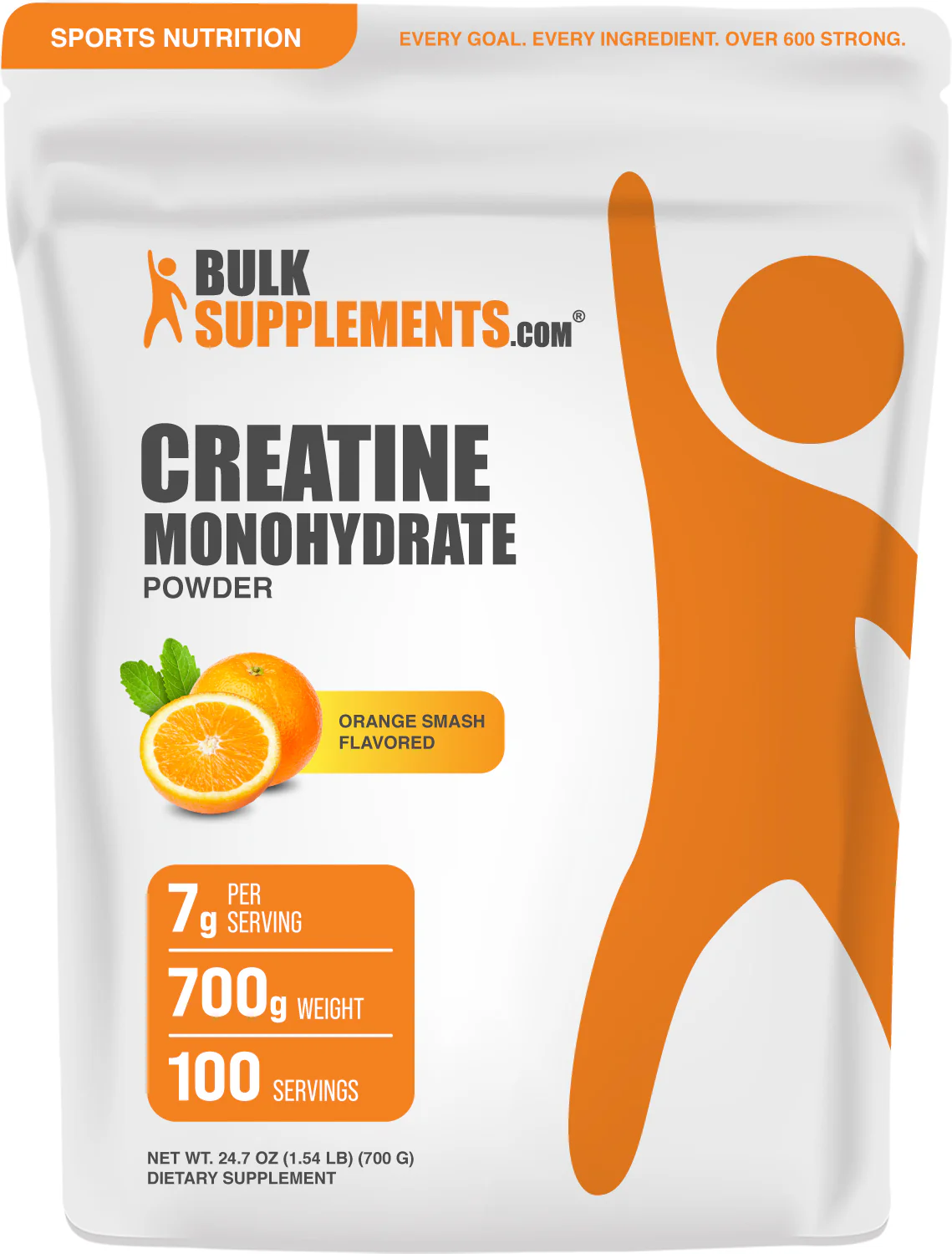 Creatine Monohydrate Powder - Orange Smash