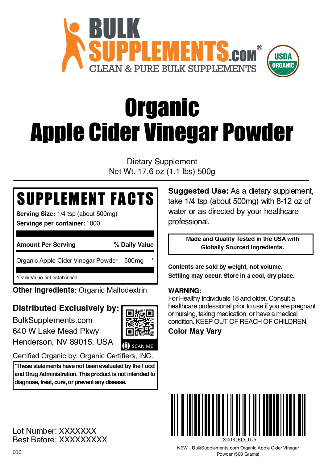 Organic Apple Cider Vinegar Powder - Image 6