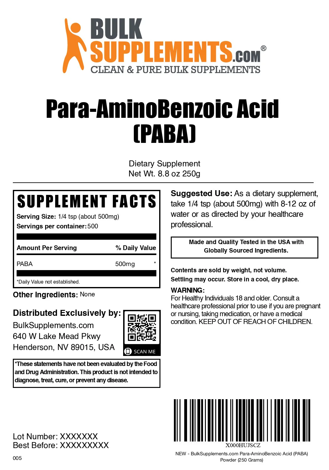 Para-Aminobenzoic Acid (PABA) Powder - Image 6