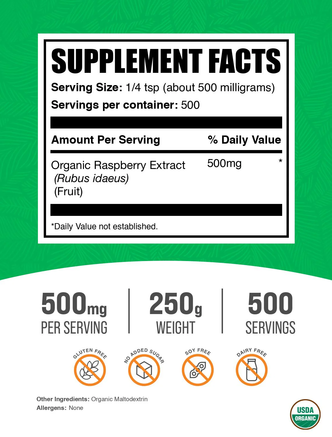 Organic Raspberry Extract Powder - Image 2