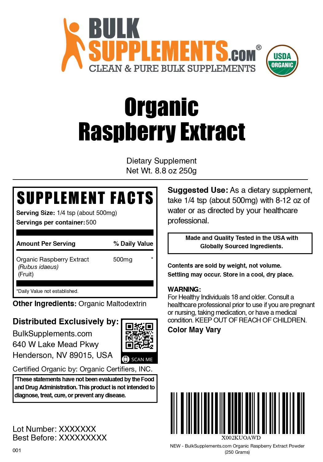 Organic Raspberry Extract Powder - Image 6