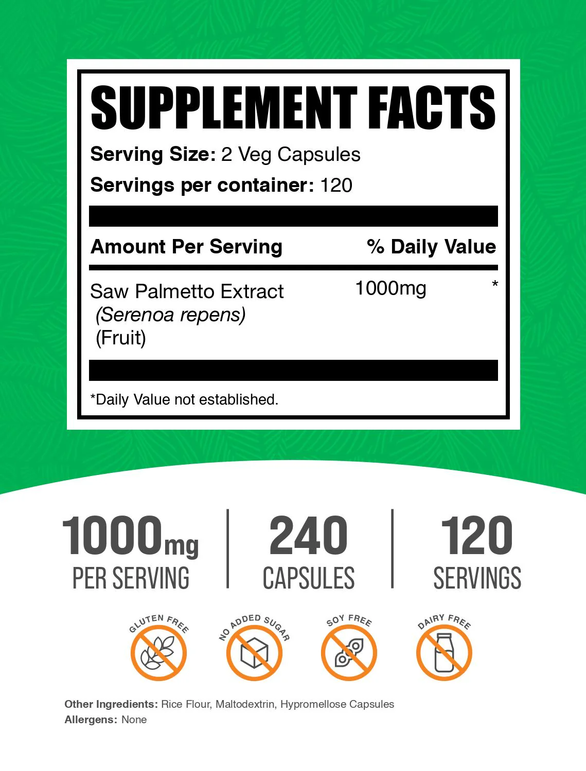Saw Palmetto Capsules - Image 2
