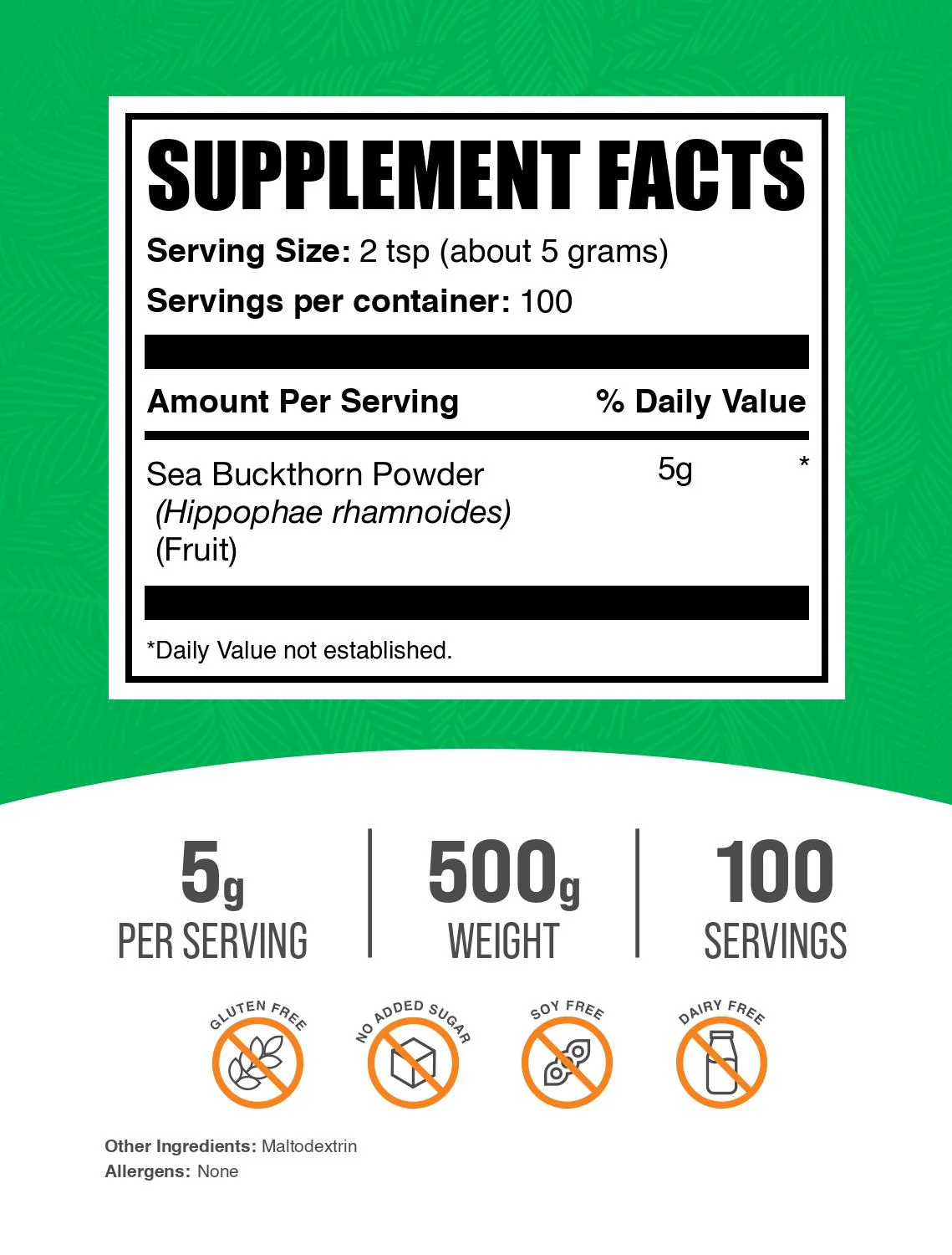 Sea Buckthorn Powder - Image 2
